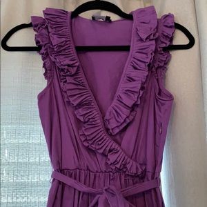 Purple ruffle dress